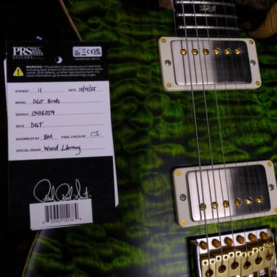 PRS Wood Library DGT Quilted Maple - Jade image 11