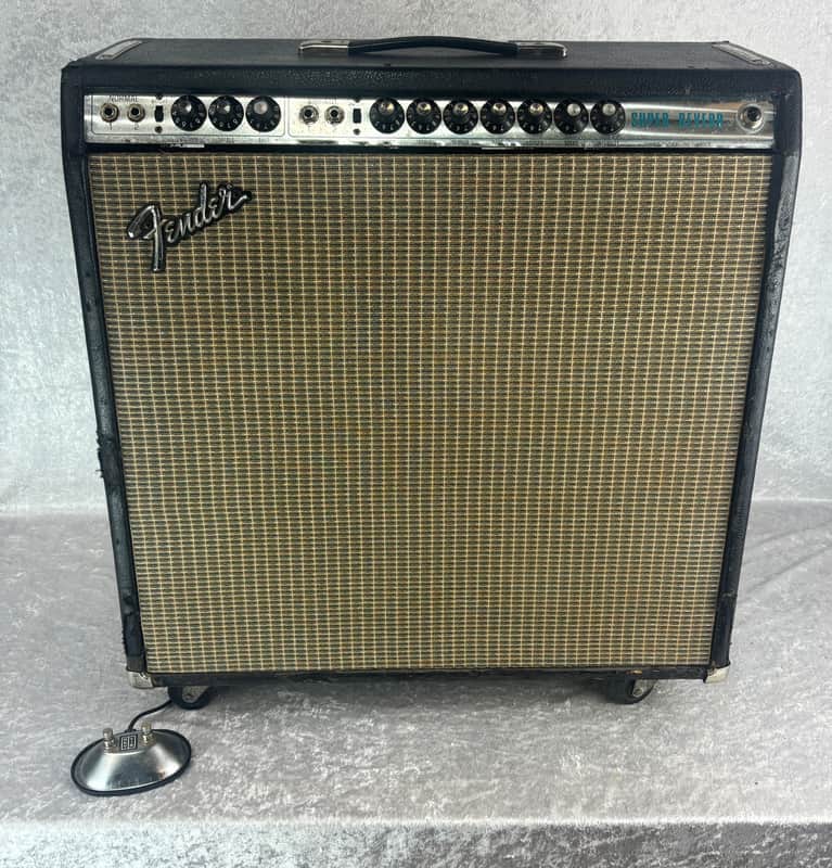 Vintage 1970's Fender Super Reverb 4x10 all tube guitar combo amp image 1