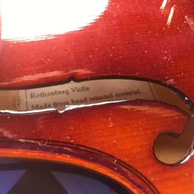 4/4 Rothenberg 1732 Stradavarious Replica Violin w/ Maple Flame Back and Sides + Bow and Case. Sale Benefits Music Ed Nonprofit! image 13