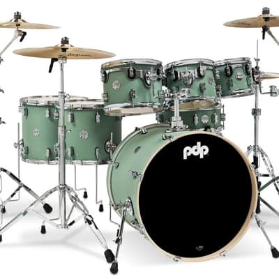 PDP Concept Series 7-Piece Maple Shell Pack - Satin Seafoam (PDCM2217SF) image 3