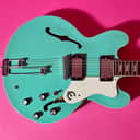 1998 Epiphone Riviera rare color Turquoise frequensator tailpiece