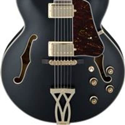 Ibanez Artcore AF75G Hollowbody Guitar Black Flat image 1