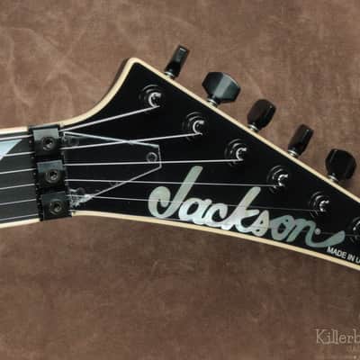 Jackson Custom Shop USA Soloist Stainless Frets 2019 Black Ghost Flames image 7