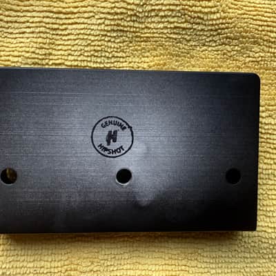 Hipshot 4-String A Style Bass Bridge - Aluminum Black image 2