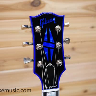 Gibson M2M Les Paul Axcess Custom Figured Top Les Paul Electric Guitar Blue Widow image 15