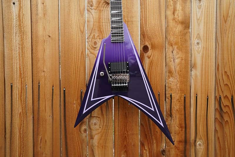 ESP LTD SIGNATURE SERIES Alexi Hexed Purple Fade w/Pinstripe Left