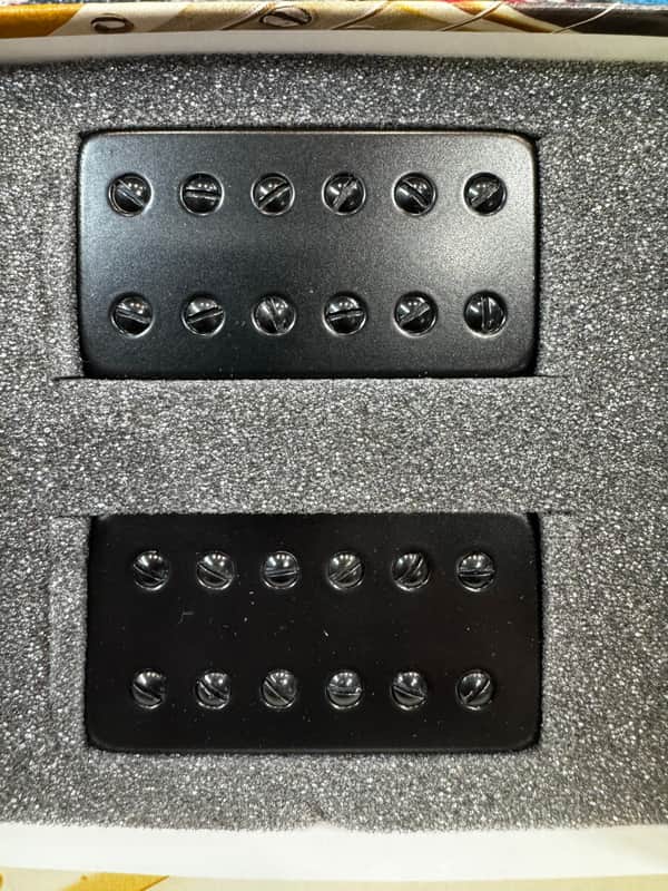 Bare Knuckle Warpig Humbucker Set Black Covered image 1