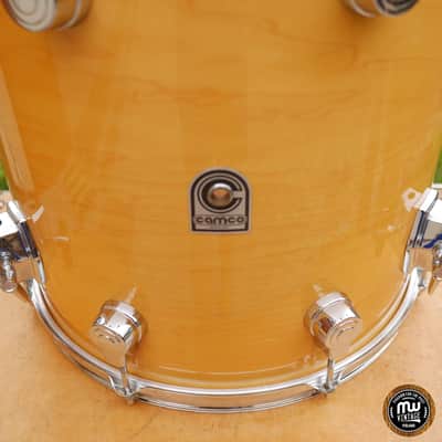 Camco Hoshino Floor Tom 16" x 16" Natural Maple EXC image 12