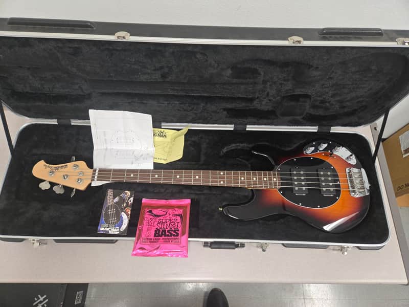 Ernie Ball Music Man StingRay 4 HH 3EQ 2015 - 2019 - Vintage Sunburst image 1