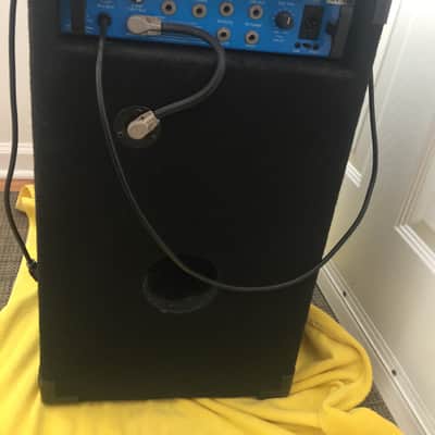 SWR Engineering Baby Blue II BASS Combo Amplifier - black carpet with 16 gauge steel diamond pattern grill image 3
