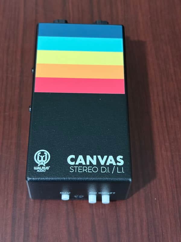 Walrus Audio Canvas Stereo Dual Line Isolator Direct Box 2022 - Present - Black w/ Rainbow Graphic image 1