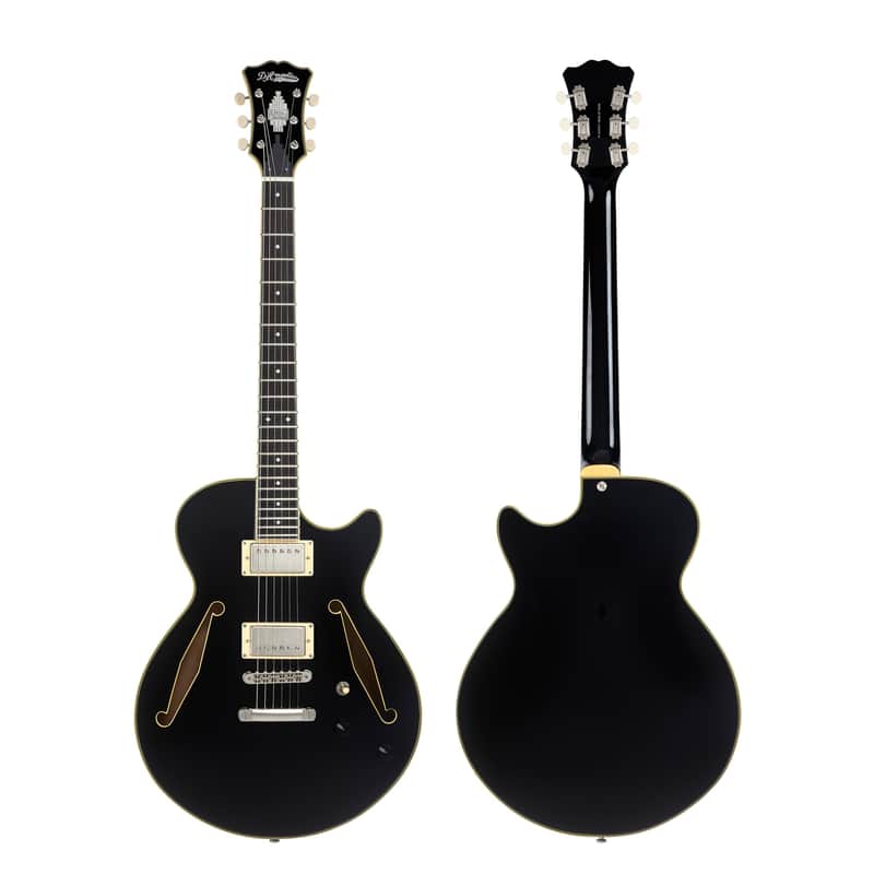 D'Angelico DAESSTSBKSNS EXCEL SS TOUR Single Cutaway Semi-Hollow Body 3 Piece Maple/Walnut/Maple Neck 6-String Electric Guitar w/Gig Bag image 1