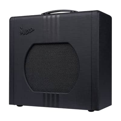 Supro Delta King 12 15 Watt 1 x 12" Tube Combo Amp - Black with Black Stripes image 5