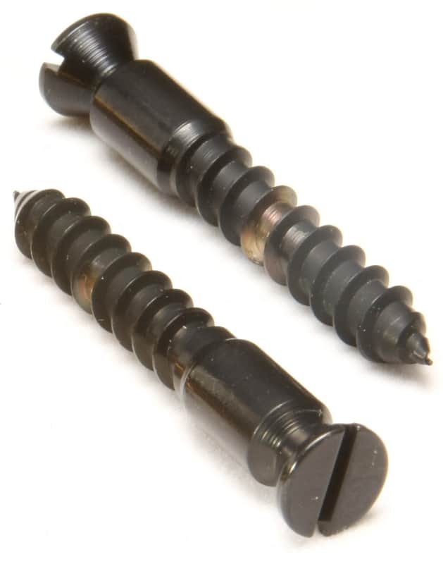 Authentic Floyd Rose Original Bridge Mounting Wood Screws - Black image 1