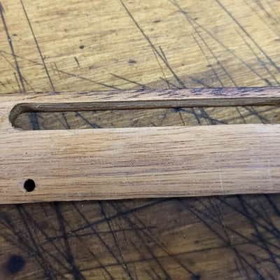 Vintage RARE 1970's Japan Ventura Ibanez Aria Cortez Dreadnought Acoustic Guitar Top Loading Adjustable Wood Bridge Tailpiece Luthier Parts image 3