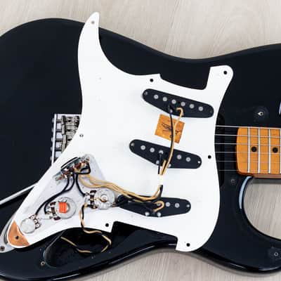 1991 Fender American Vintage '57 Stratocaster Black w/ Tweed Case image 20