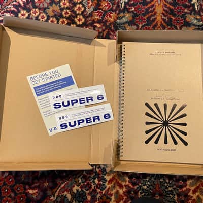 UDO Audio Super 6 12-Voice Polyphonic Binaural Analog-Hybrid Synthesizer with Decksaver and all packaging image 7