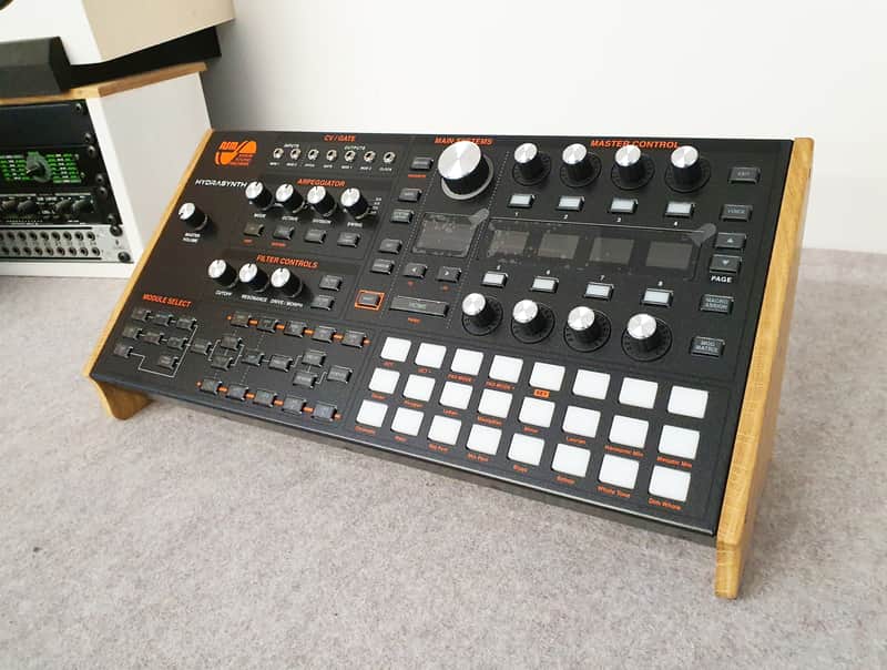 ASM Hydrasynth Desktop Module Dual Angled End Cheeks from Synths And Wood image 1