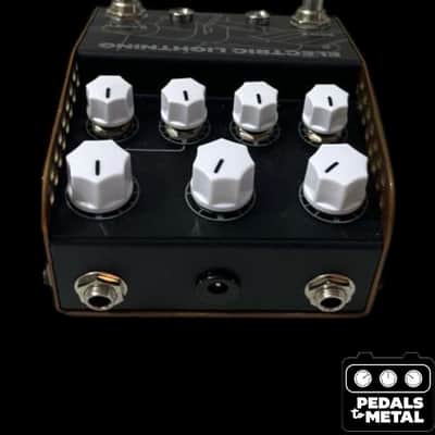 ThorpyFX Electric Lightning Chris Buck Signature Overdrive 2024 - Present - Black / Brown - X17669 image 3