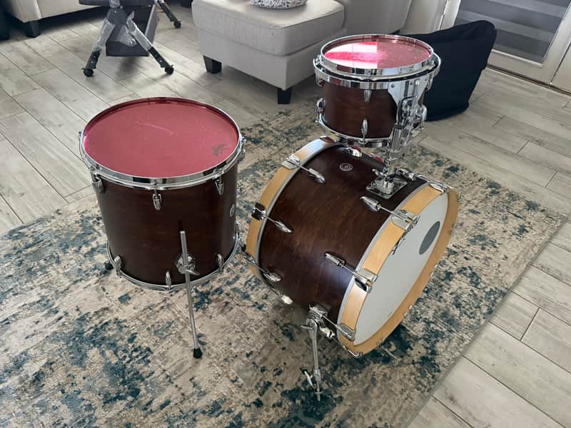 Gretsch Brooklyn 3pc Drum Set Satin Antique Maple image 1