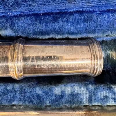 Vintage W.T. Armstrong Concert Flute Orchestral C Open Hole 25 1962 - Silver image 13