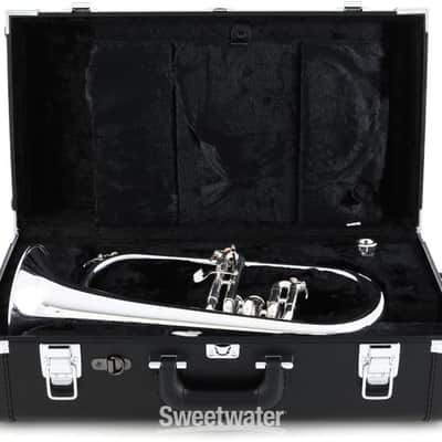Yamaha YFH-631G Professional Bb Flugelhorn - Silver-plated with Gold Brass Bell (YFH631GSd1) image 2