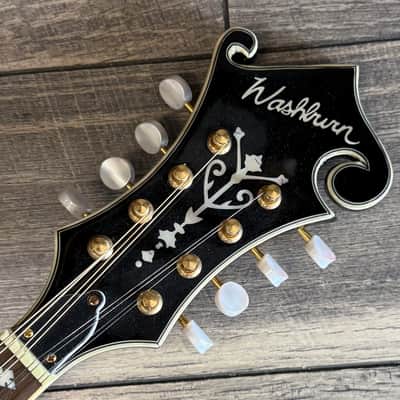 Washburn M3SWETWRK Americana F-Style Acoustic/Electric Mandolin – Excellent Condition – Hard Case image 3
