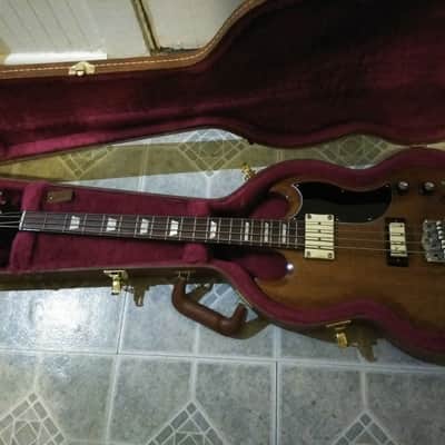 Gibson SG Standard Bass 2018 Walnut with Case image 1