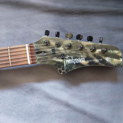 Stratocaster Style Electric Guitar, Custom Camouflage Paintjob 2010s Camouflage image 6
