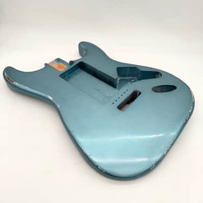 MJT Stratocaster Body Alder Ice Blue Relic Nitro mjt6700 image 3