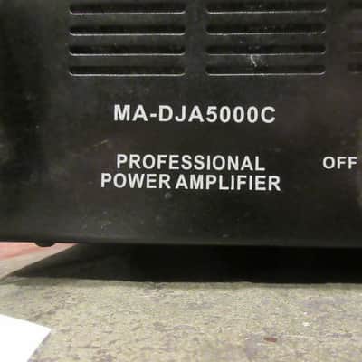 Menace Audio MA-DJA5000C Power Amplifier Used image 3