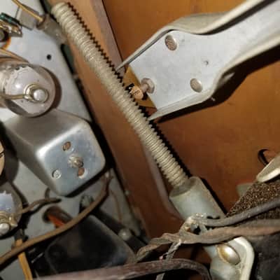Silvertone 5731 Portable Record Cutting Lathe 78 RPM 6V6 Amp Recorder Radio PA 109.359 Bad Crystal mic 1940 - Stained Wood image 24