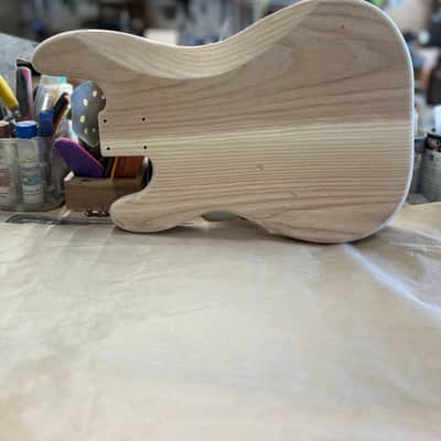 Madlad Instruments Ash  Vintage '51 Precision Bass PBass Style Body (custom made with pride in north Texas) - Unfinished image 5