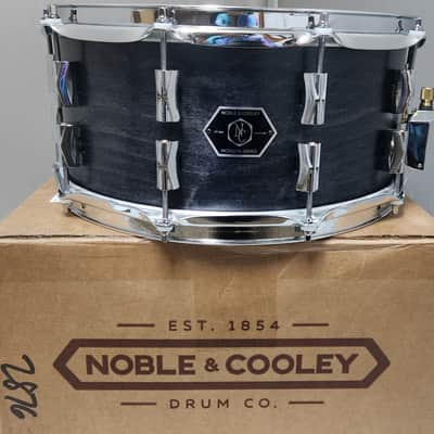 Noble & Cooley *Pre-Order* Horizon 6.5x14" Maple/Mahogany Hybrid Snare Drum in Blackwash Satin & Chrome Hardware | Made in the USA | Authorized Dealer image 1
