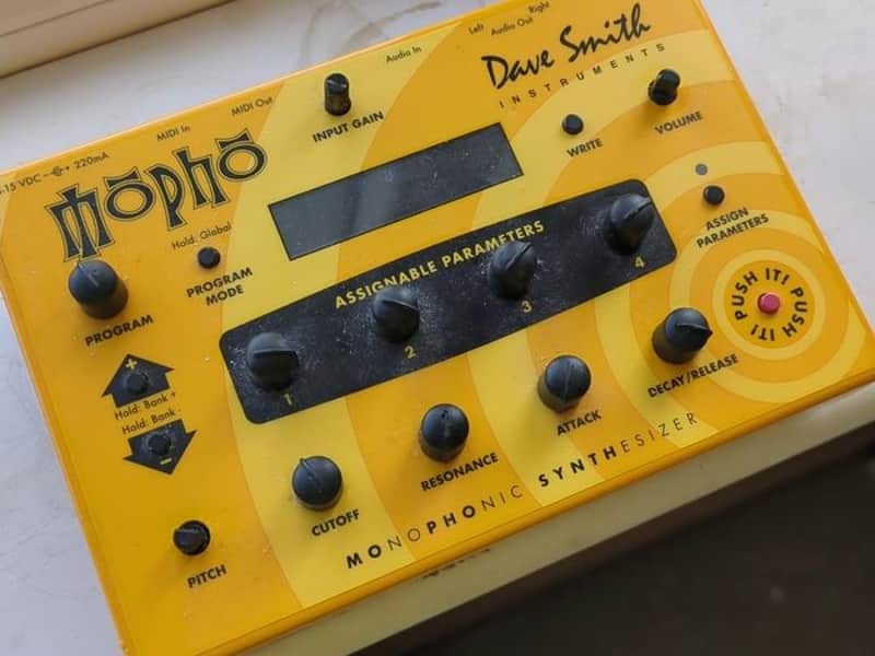 Dave Smith Instruments Mopho Desktop Monophonic Synthesizer 2008 - 2016 - Yellow image 1