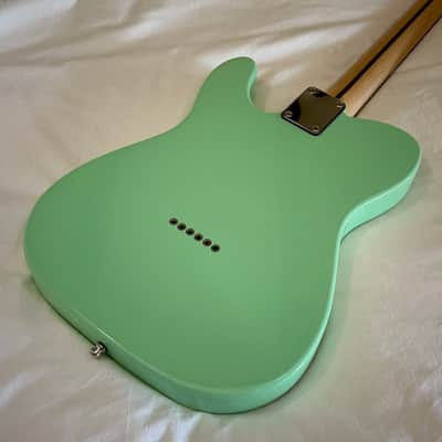 Del Mar Lutherie Tel-Uh-Caster Thinline T-Style Guitar - Surf Green - Made in USA - Free Pro Setup image 7