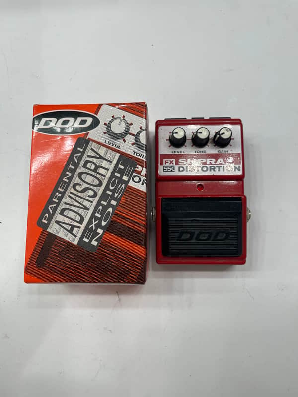 DOD Digitech FX55C Supra Distortion Rare Vintage Guitar Effect Pedal + Box image 1