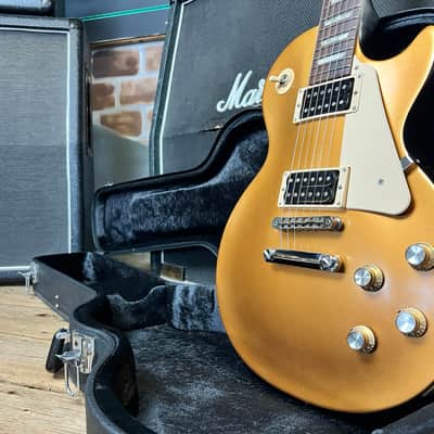 Gibson Les Paul '50s Tribute T Satin Gold Top Dark Back 2016 Electric Guitar image 14