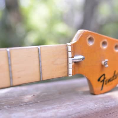 1972 Vintage Fender Stratocaster 3-Bolt NECK Maple Original Frets 1970's Strat Guitar image 4