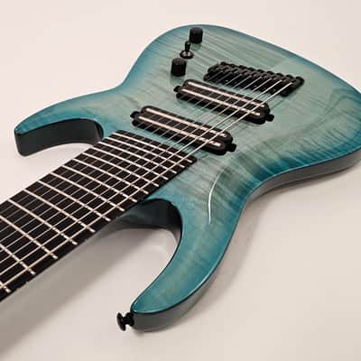 Agile Pendulum Pro 92730 EB CP Oceanburst Flame Multi Scale 9 String Electric Guitar image 5