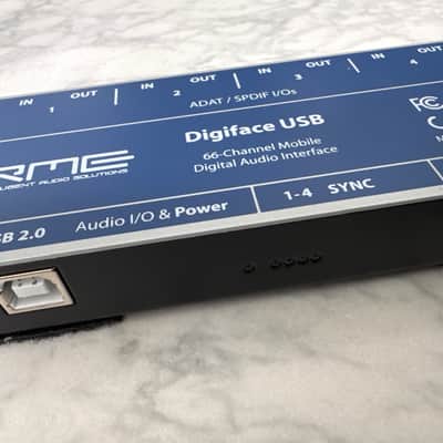 RME Digiface USB 66-Channel ADAT to USB Interface 2010s - Silver/Blue image 1