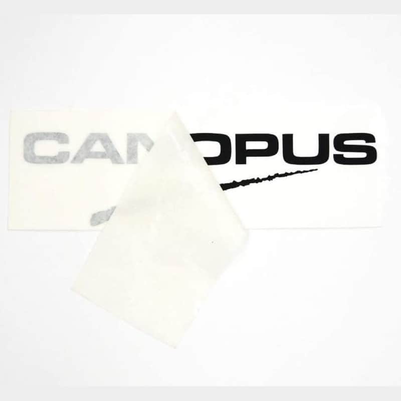 Canopus Bass Drum Logo Sticker 12"x3.5" Black image 1