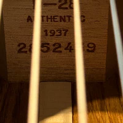 Martin D-28 VTS Authentic 1937 - Natural /4lbs. 6.0oz #2852439 In Stock! Ships Fast! image 5