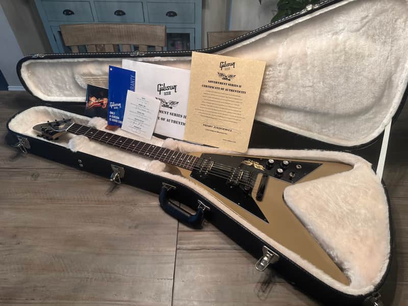 Gibson Limited Edition Government Series II Flying V 2013 - Tan image 1