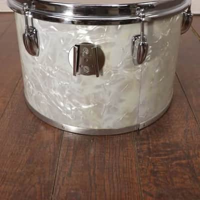 Slingerland 9x13" Concert Rack Tom Drum White Marine Pearl Vintage 1970's #2 image 3