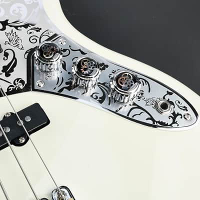 Jazz Bass Stainless Steel Engraved Control Plate - Chrome FREE SHIPPING! Bild 2