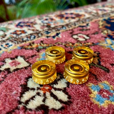 1953 1954 1955 Gibson Les Paul Speed Knobs barrel Gold Goldtop image 2