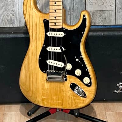 Nice 1977 Fender Stratocaster  Natural with Maple Fretboard , Great Player Includes Pro Setup & Original Hard Shell Case ! image 23