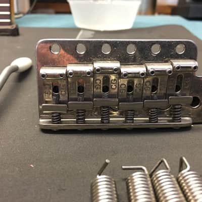 Callaham Vintage Strat Tremolo ** AGED ** Full assembly fits MJT, Fender, Musikraft etc.. image 1