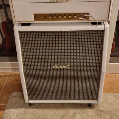 Marshall 1959SLP MK II Reissue 2-Channel 100-Watt Guitar Amp Head 1993 - 2000 - White imagen 1